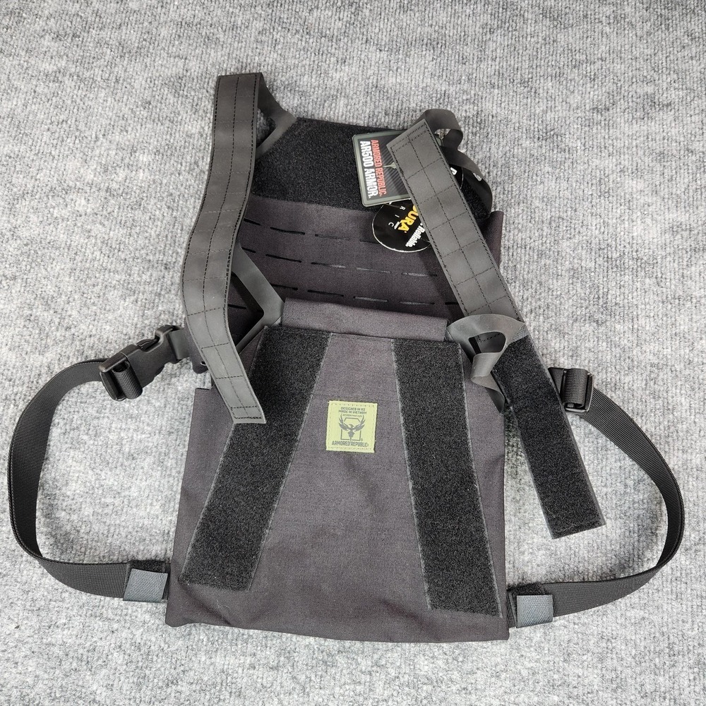 Armored Republic AR500 Armor Black Cordura Plate Carrier Tactical Vest No Plates
